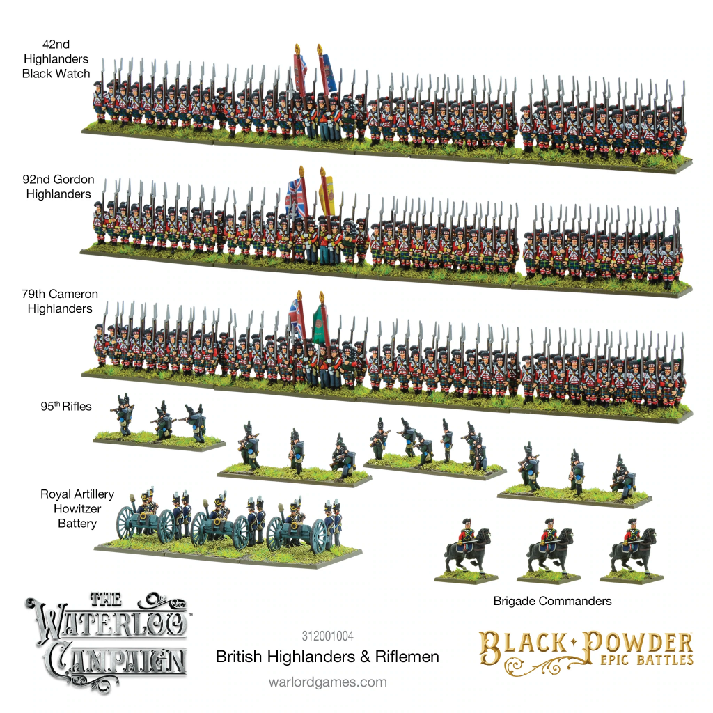 Epic Black Powder - Waterloo British Highlanders & Riflemen 3