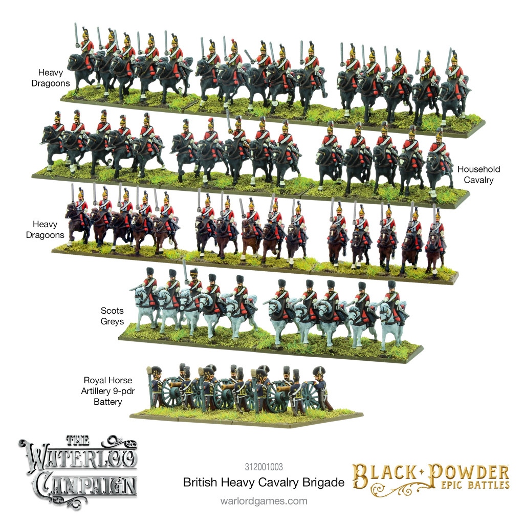 Epic Black Powder - Waterloo British Heavy Cavalry Brigade 2