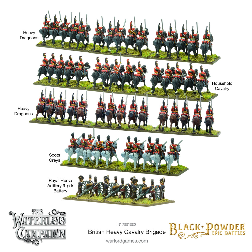 Epic Black Powder - Waterloo British Heavy Cavalry Brigade 3