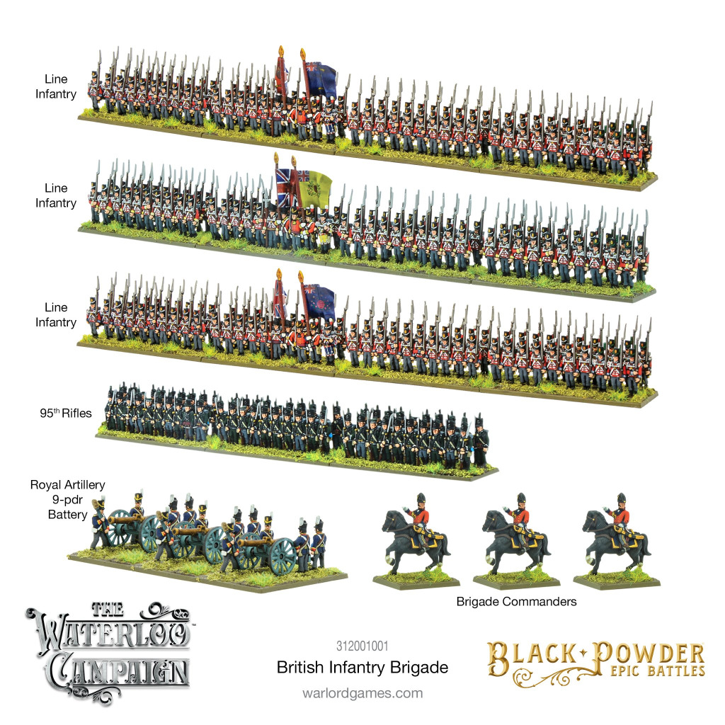 Epic Black Powder - Waterloo British Infantry Brigade 2