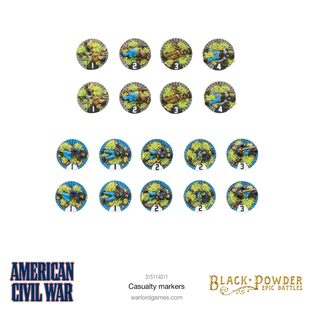 Black Powder Epic Battles: American Civil War Casualty Markers 1