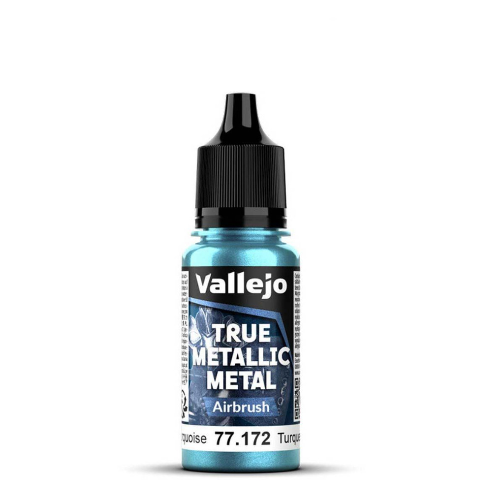 Vallejo True Metallic Metal: Hydra Turquoise - Airbrush - 18ml 1