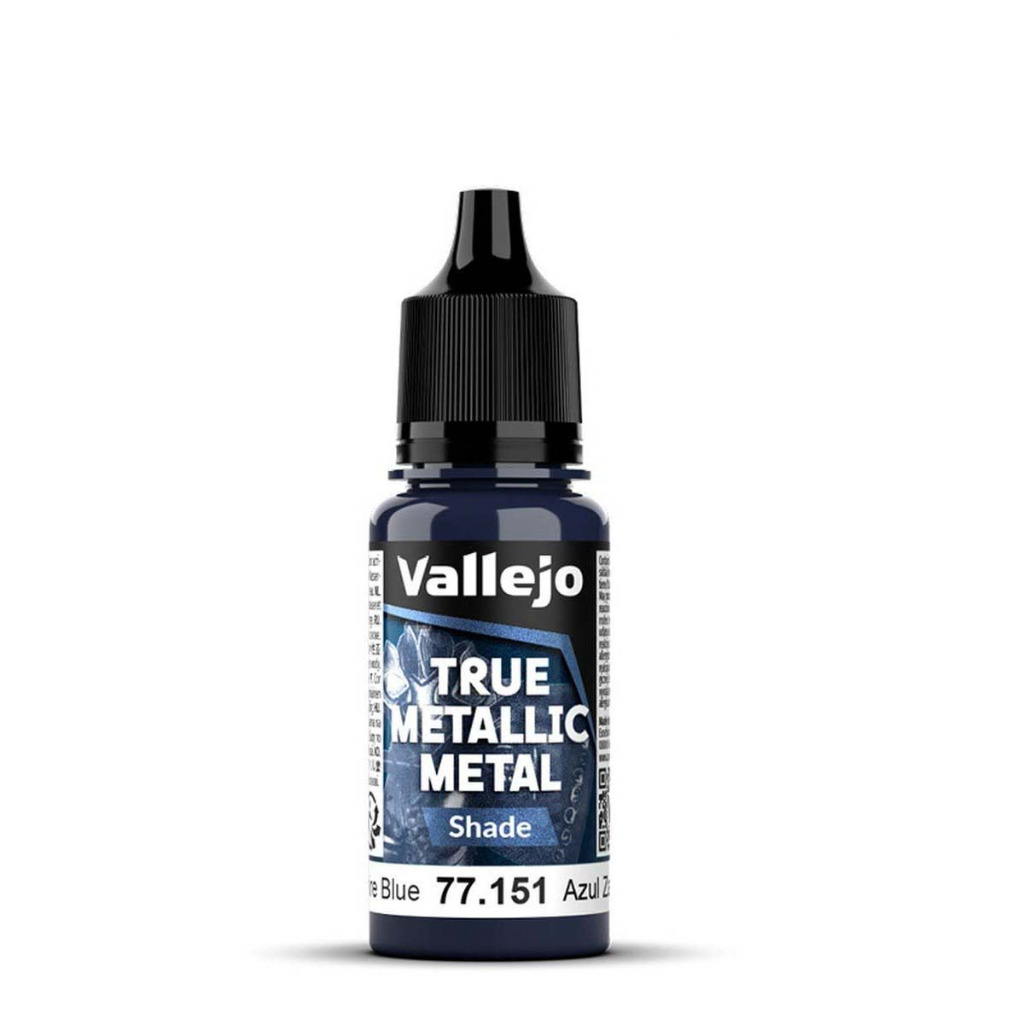 Vallejo True Metallic Metal: Sapphire Blue - Shade - 18ml 1