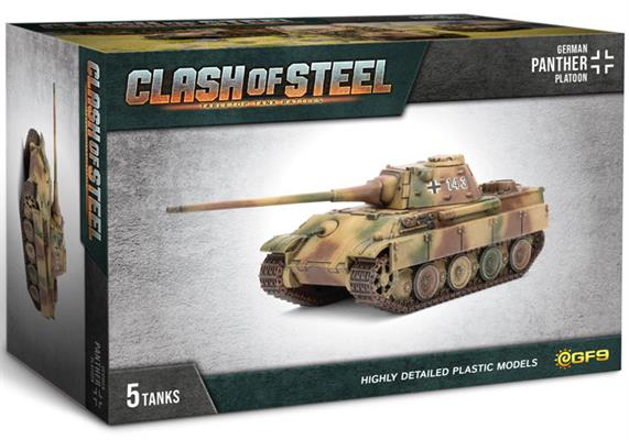 Panther (8.8cm) Tank Platoon (x5 Plastic) 1