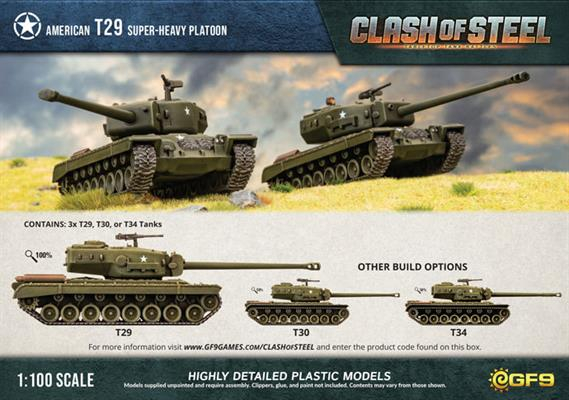 T29 Super-Heavy Tank Platoon (x3 Plastic) 2