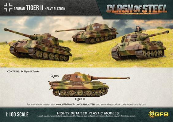 Tiger II Heavy Tank Platoon (x3 Plastic) 2