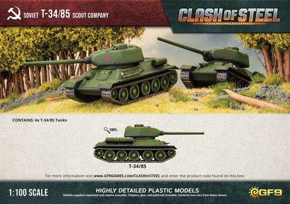 T-34/85 Scout Company (x4 Plastic) 2