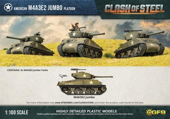 M4A3E2 Jumbo Tank Platoon (x3 Plastic) 2