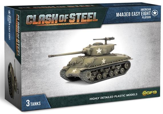 M4A3E8 Easy Eight Tank Platoon (x3 Plastic) 1