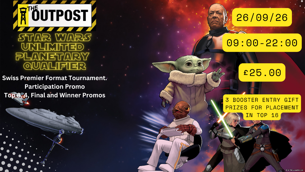 Ticket: Star Wars Unlimited Ashes of The Empire Planetary Qualifier 1