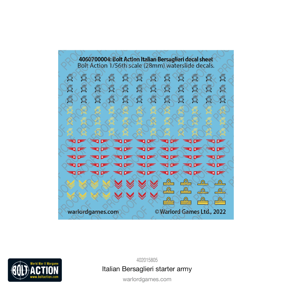 Italian Bersaglieri Starter Army 9