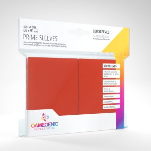 Gamegenic Prime Sleeves Red (100 pack) 1