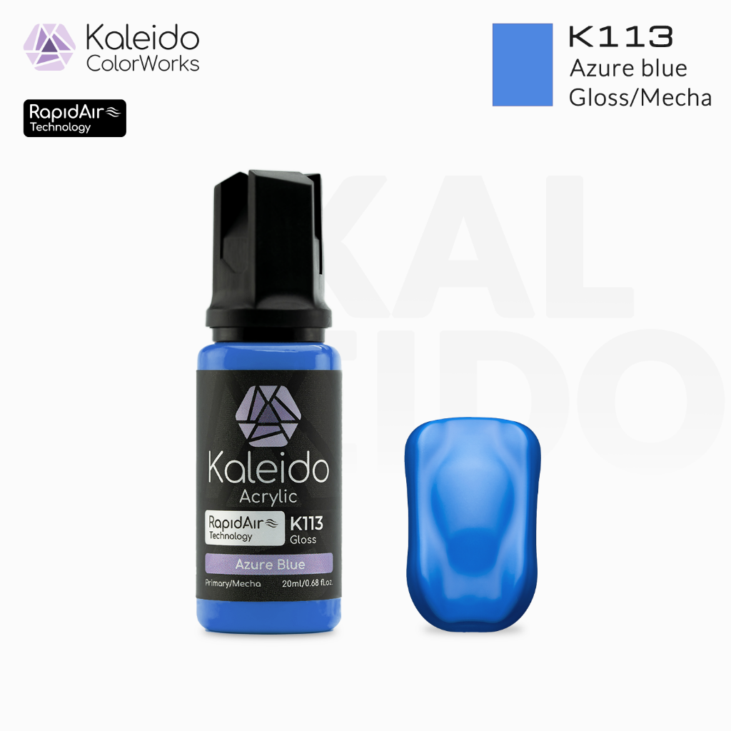 Kaleido Colorworks - Azure blue 20ml Pack of 6 1