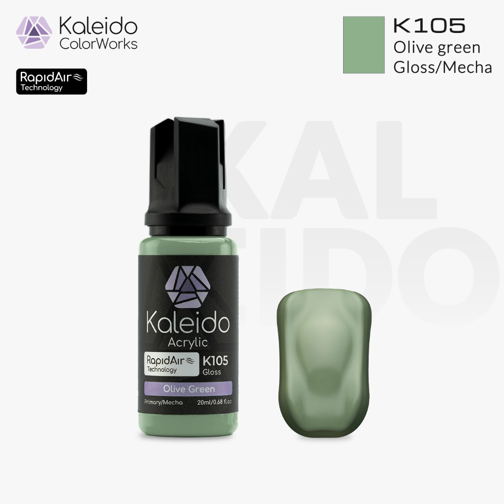 Kaleido Colorworks - Olive green 20ml Pack of 6 1