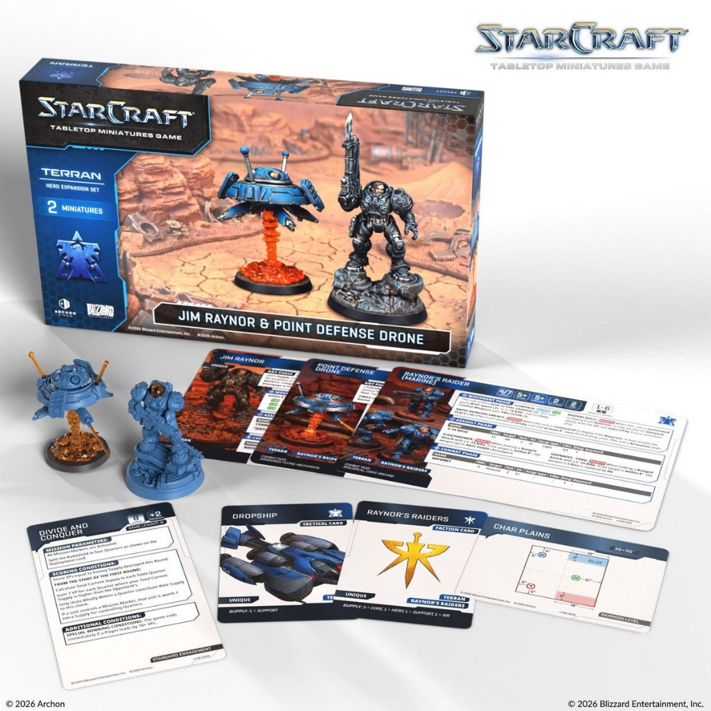 StarCraft: Jim Raynor (Raynor's Raiders) - Terran - Hero Expansion Set 3