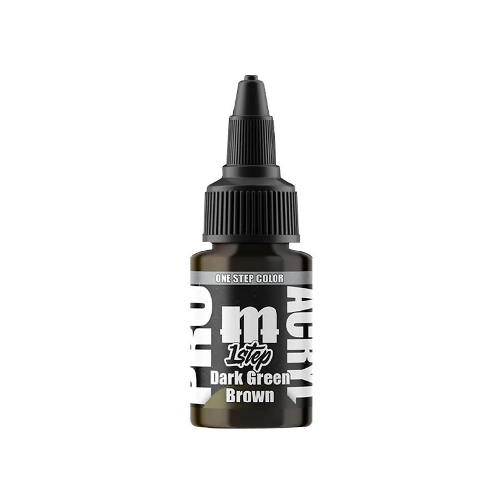 Pro Acryl 1-Step: Dark Green Brown - 22ml 1