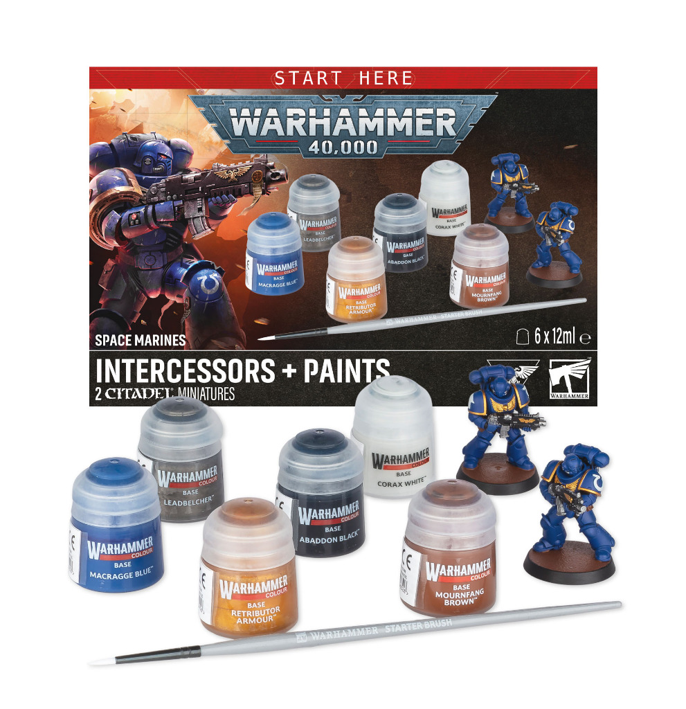 Warhammer 40000: Space Marine Intercessors & Paints 1