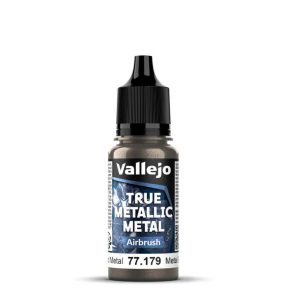 Vallejo True Metallic Metal: Aged Metal - Airbrush - 18ml 1