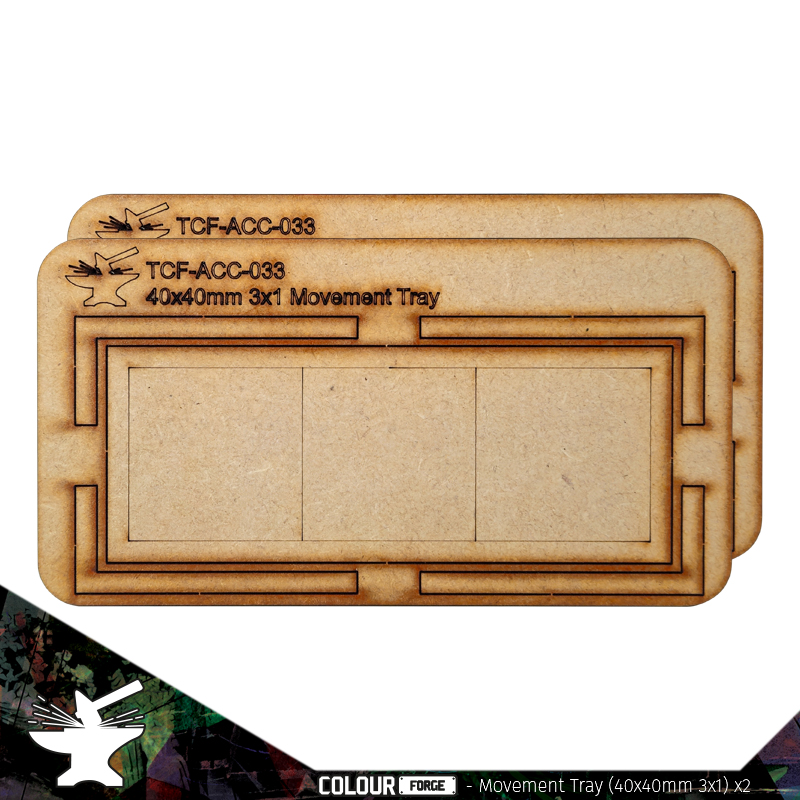 Movement Tray: 40mm (1x3) 1