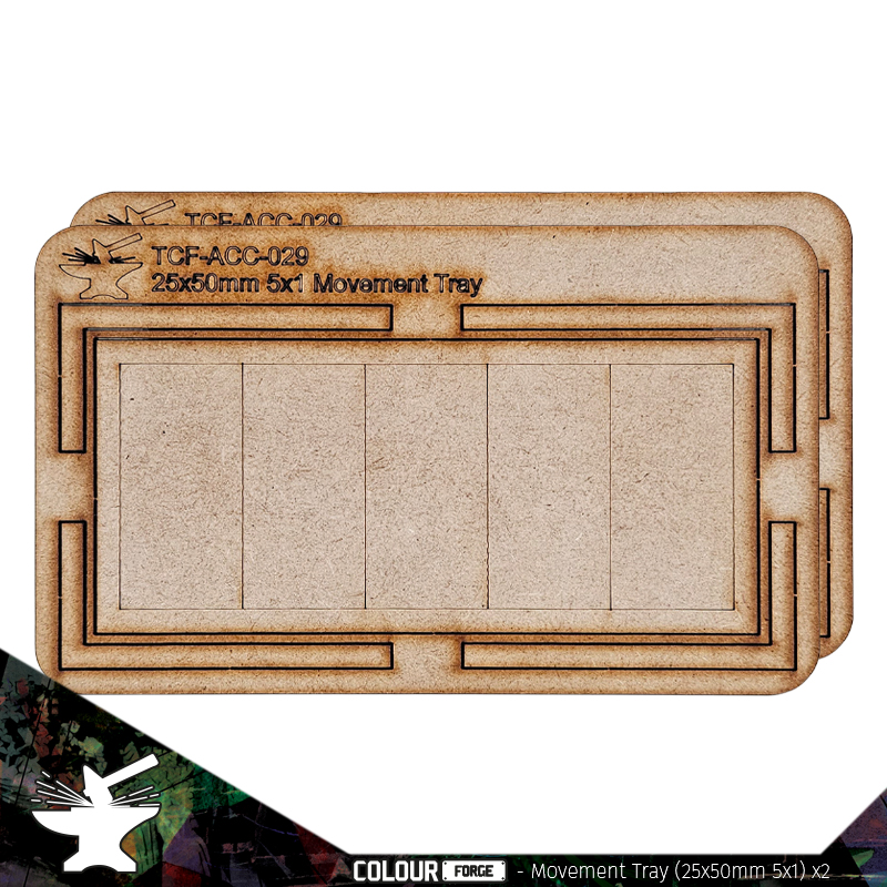 Movement Tray: 25x50mm (1x5) 1
