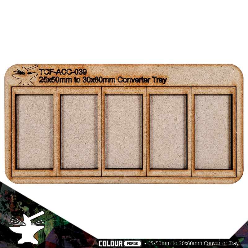 Movement Tray: Convert 25x50mm to 30x60mm (1x5) 1
