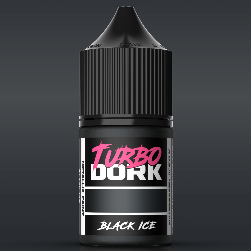 Turbo Dork: Black ICE Metallic Acrylic Paint 22ml Bottle 1