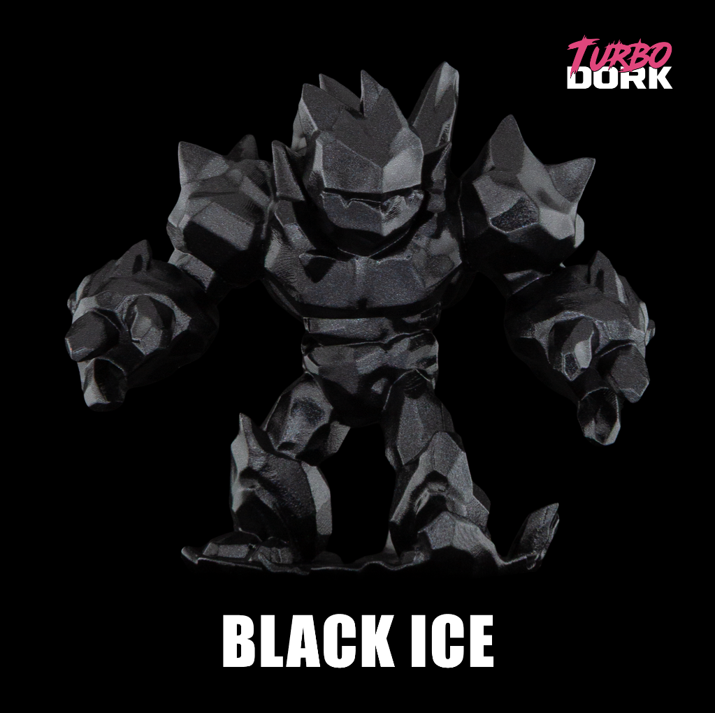 Turbo Dork: Black ICE Metallic Acrylic Paint 22ml Bottle 2