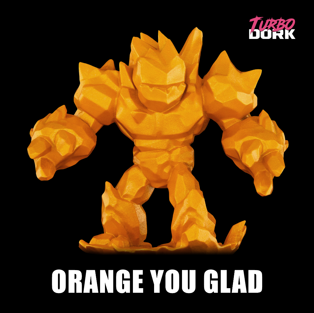 Turbo Dork: Orange You Glad Metallic Acrylic Paint 22ml Bottle 2