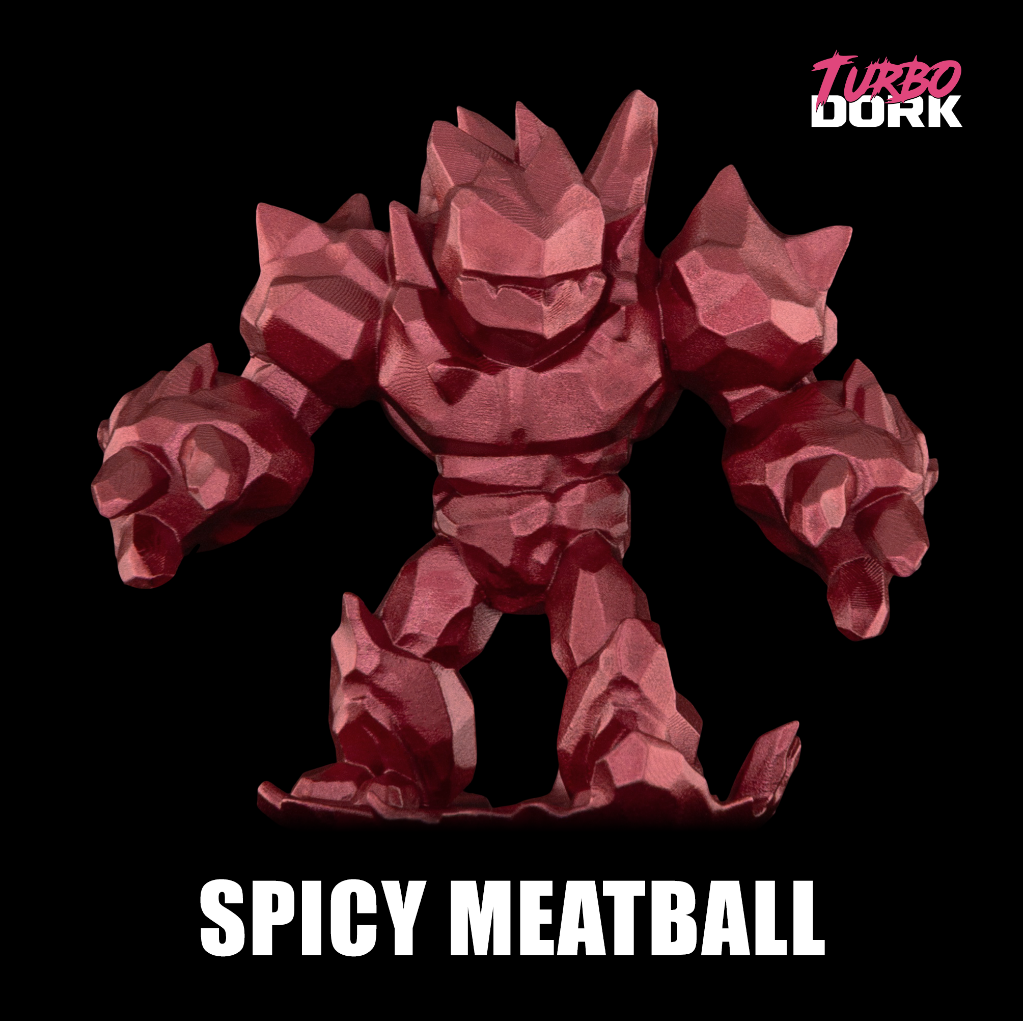 Turbo Dork: Spicy Meatball Metallic Acrylic Paint 22ml Bottle 2