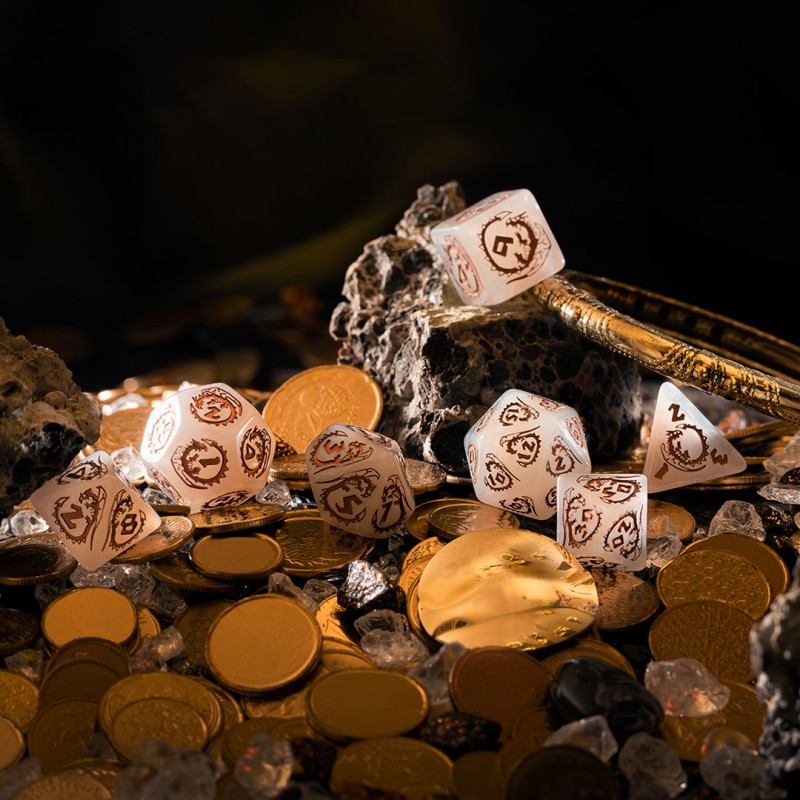 Dragons Dice Set: Quartz 3
