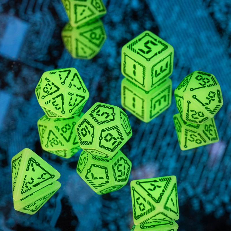 Digital Glowing Dice Set 11