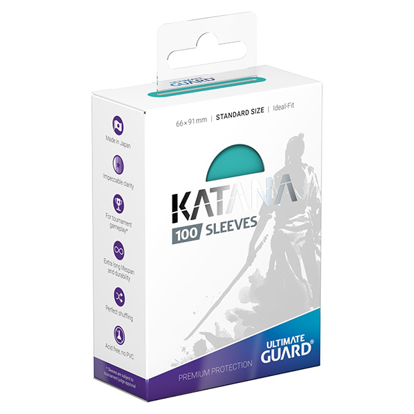Ultimate Guard - Katana Sleeves - Standard Size - Turquoise 100 Pack 1
