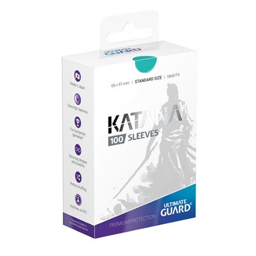 Ultimate Guard - Katana Sleeves - Standard Size - Turquoise 100 Pack 2