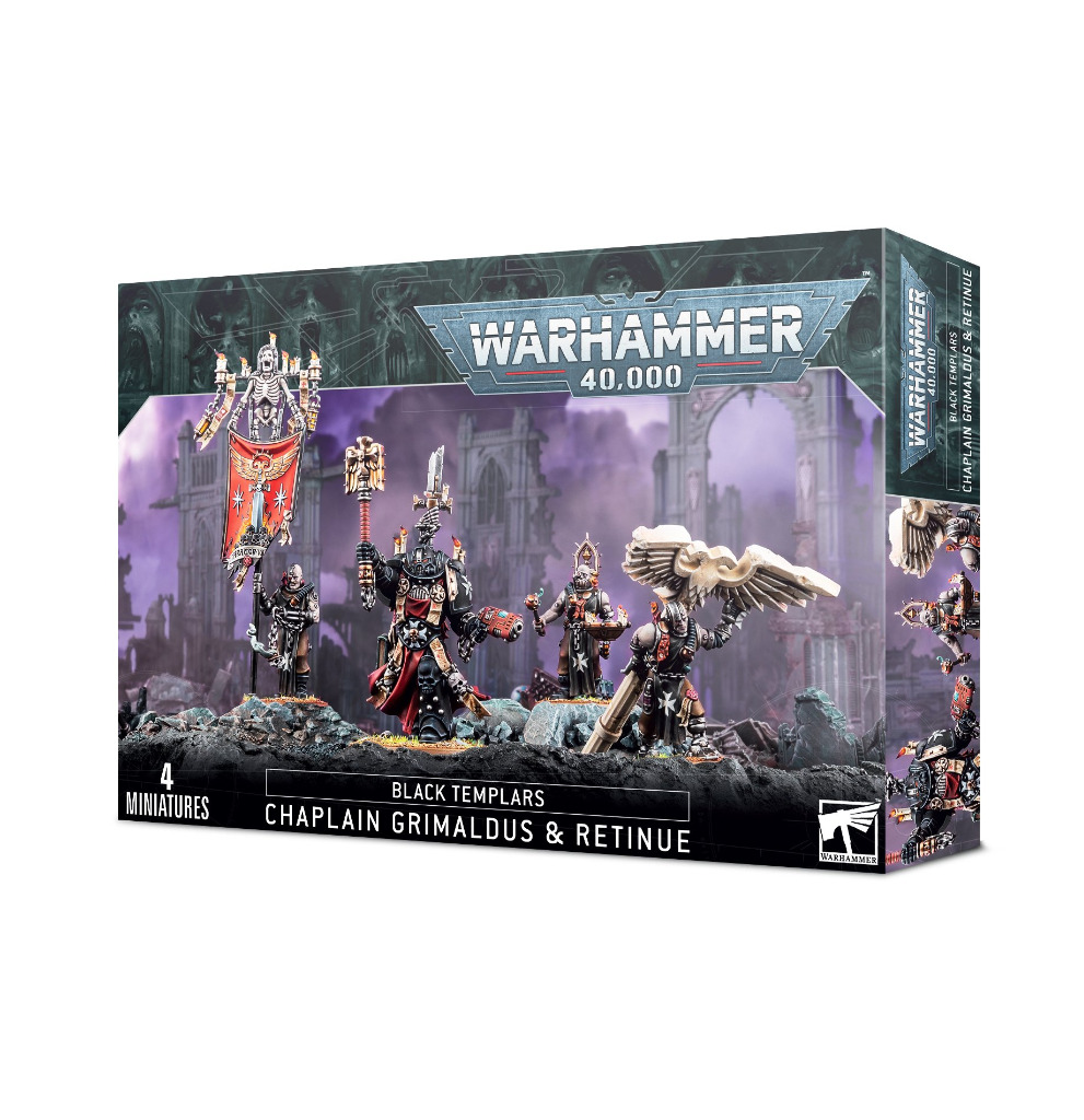 Black Templars: Chaplain Grimaldus & Retinue 1