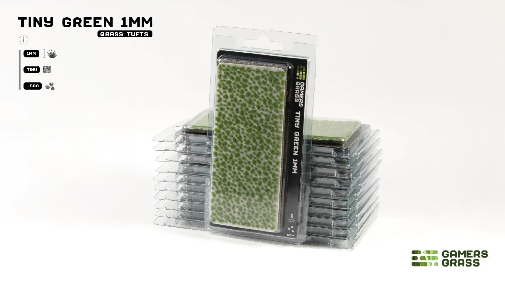 Tiny Tufts Green 1mm 1