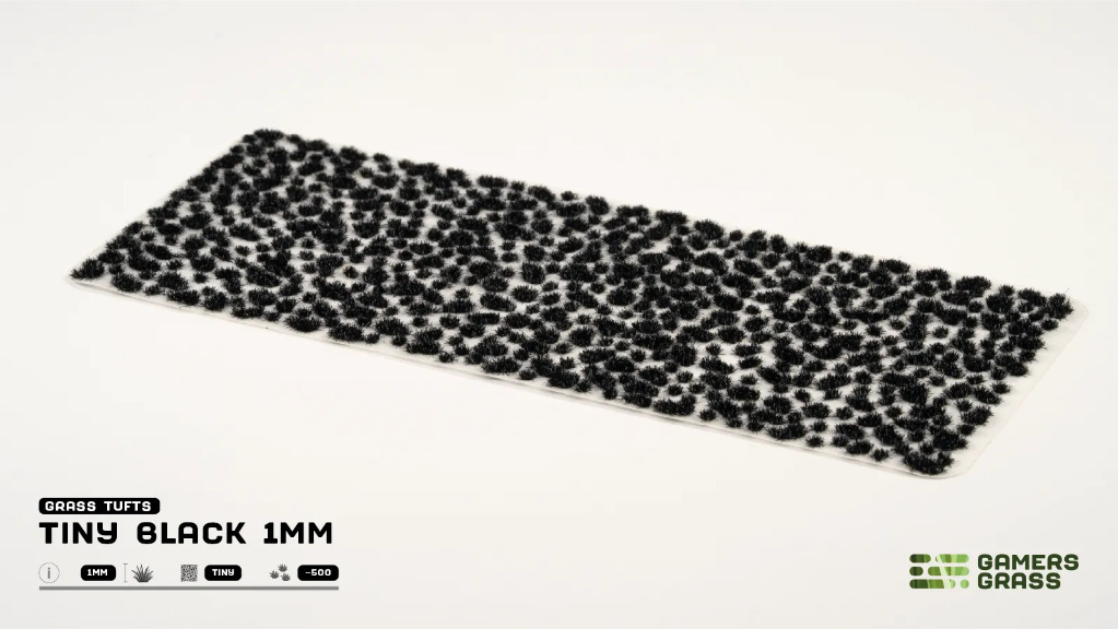 Tiny Tufts Black 1mm 2