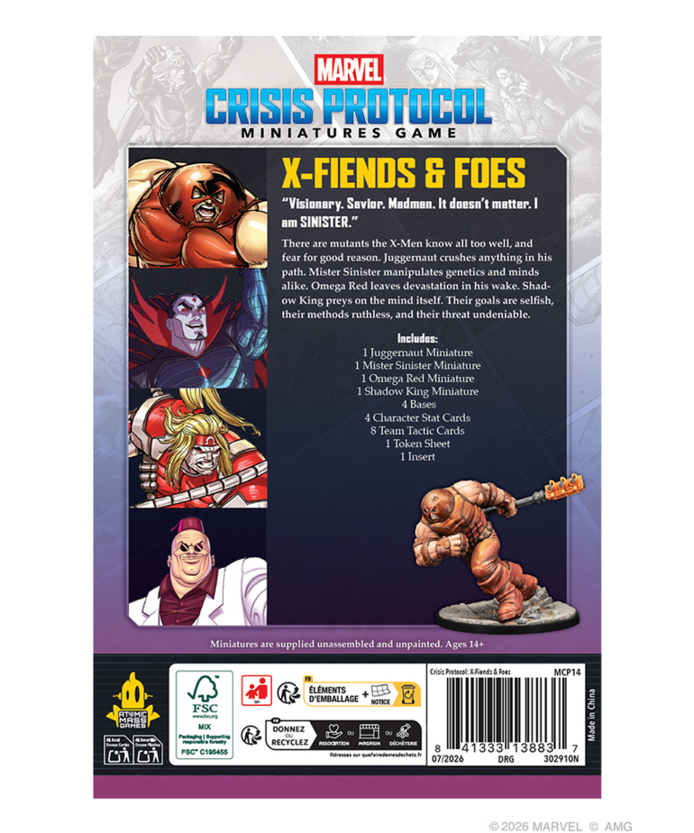 Marvel: Crisis Protocol X-Fiends & Foes Character Pack 4
