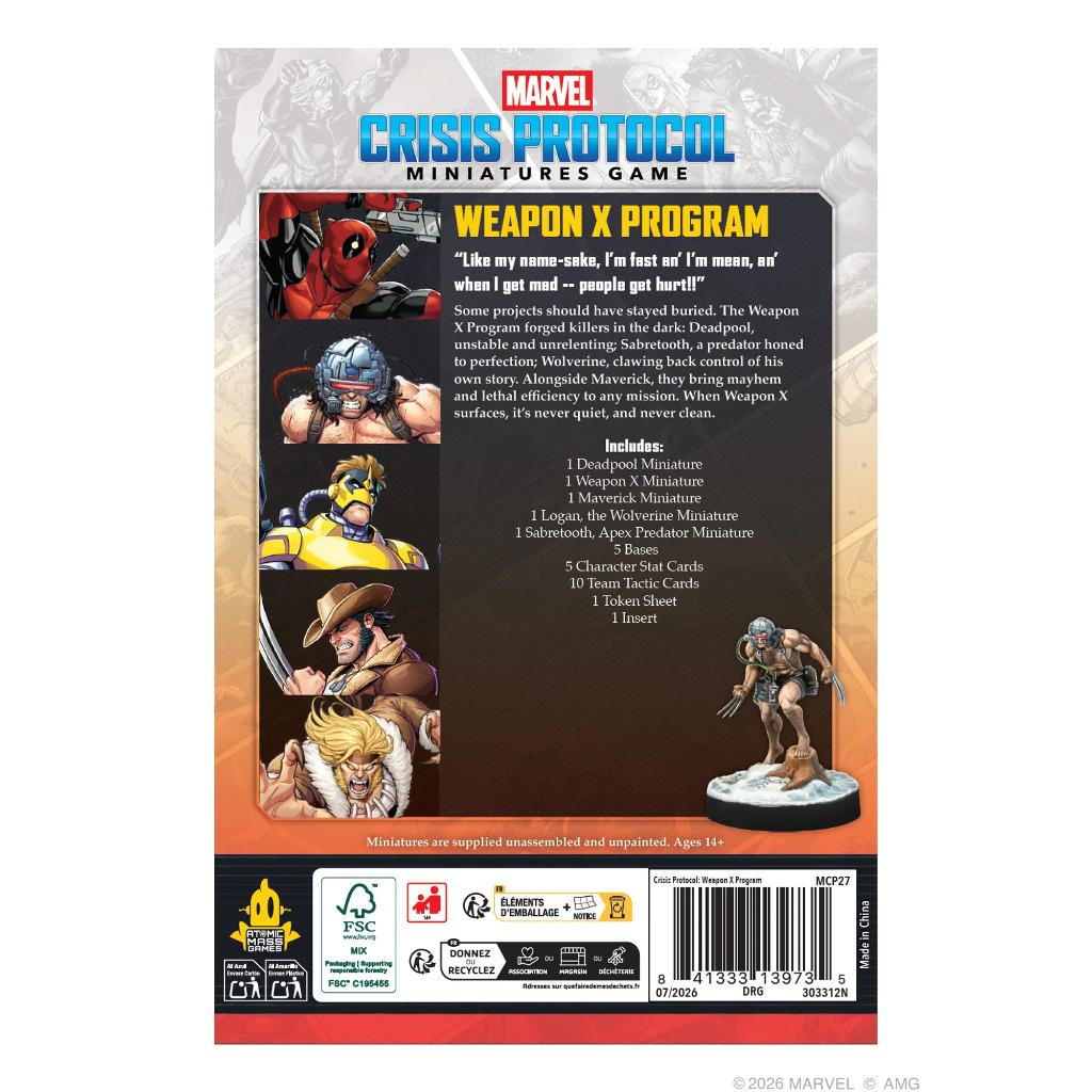 Marvel: Crisis Protocol – Weapon X Affiliation Pack 2