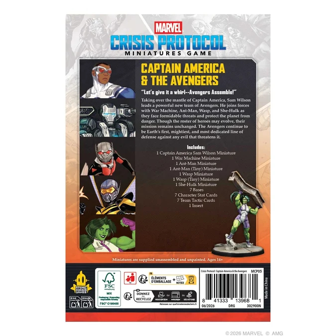 Marvel: Crisis Protocol – Captain America & The Avengers Character Pack 2