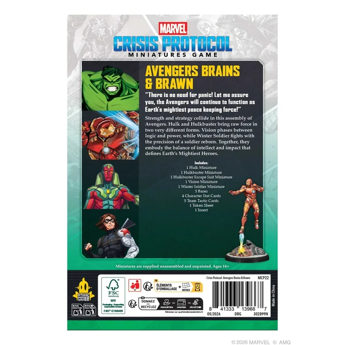 Marvel: Crisis Protocol – Avengers Brains & Brawn Character Pack 2