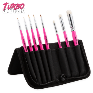 Fauxlinsky Brush Set with Stand Case (8 Brushes) 1