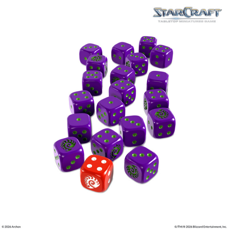 Starcraft: Zerg Custom Dice Set 2