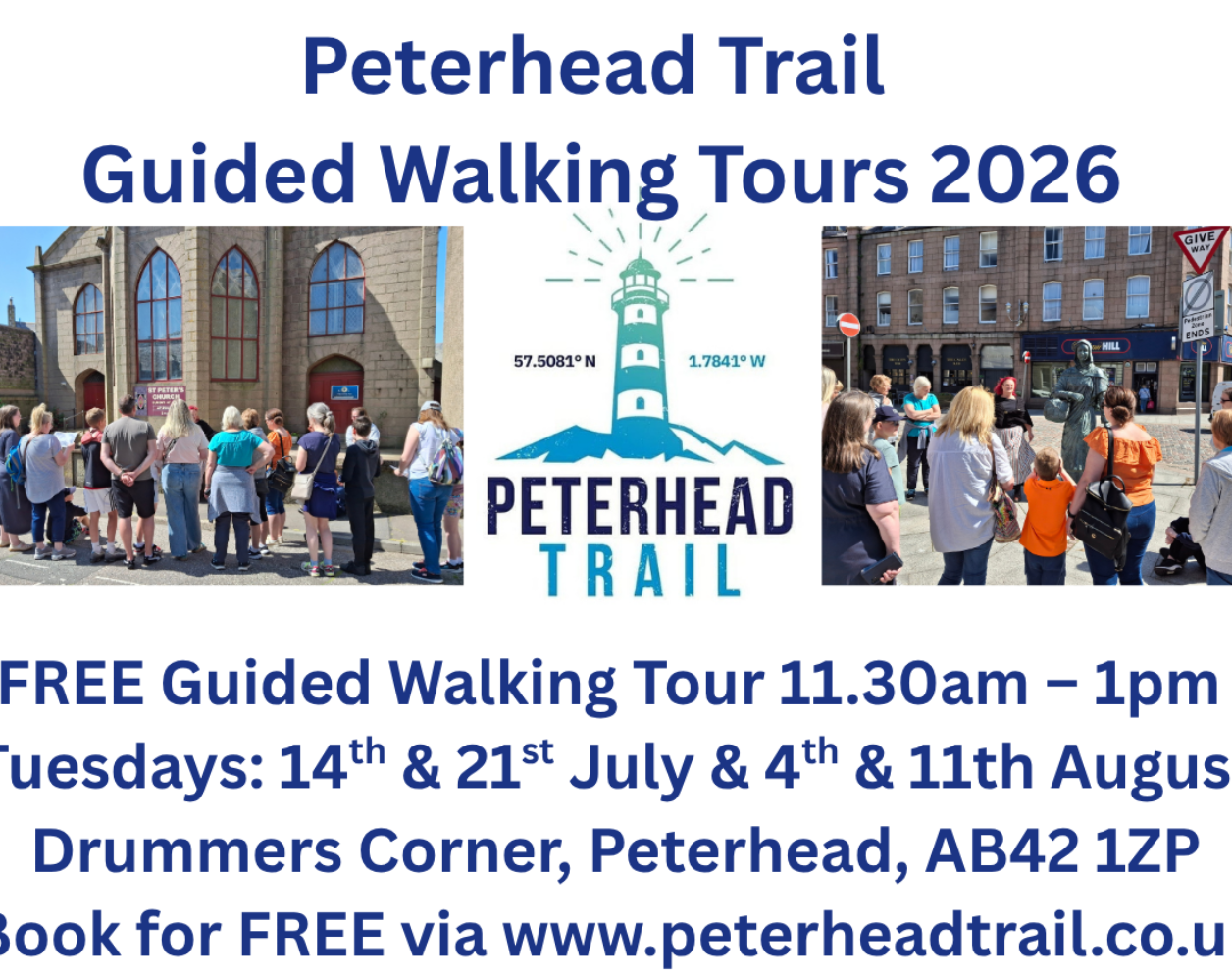 Peterhead Trail Guided Walking Tours Summer 2026