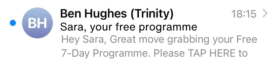 Sara, your free programme -1