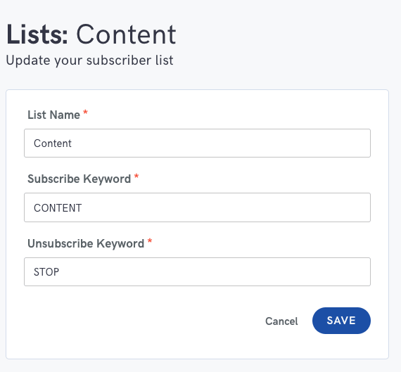 ubisend mobile messaging list building sharing content