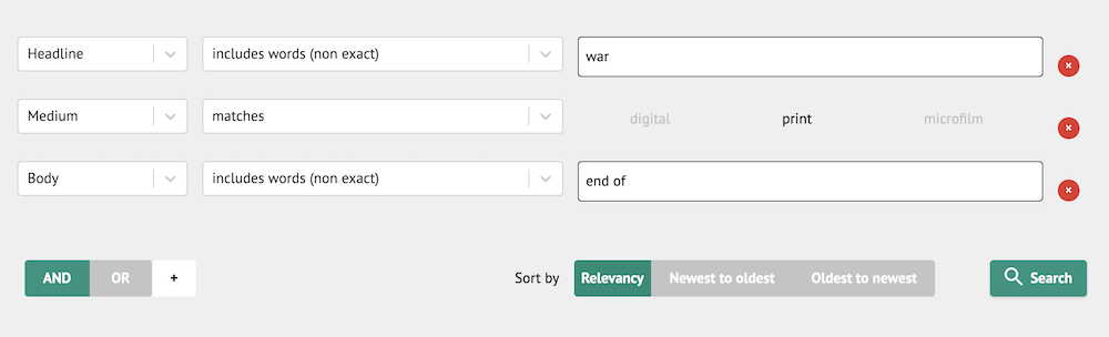 local recall search tool