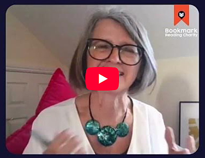 Bookmark volunteer speaking to camera