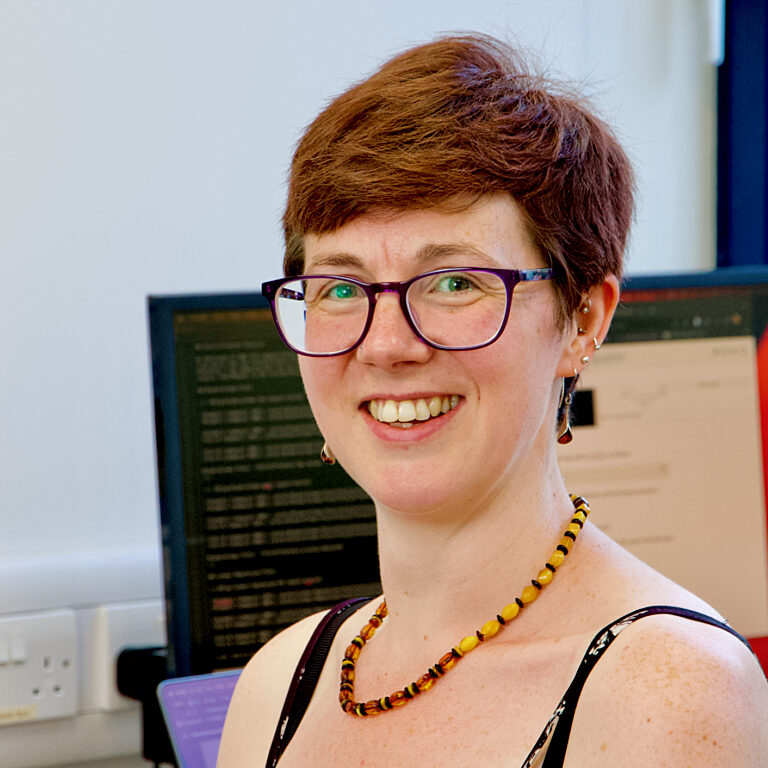 A photo of one of our researchers in their office