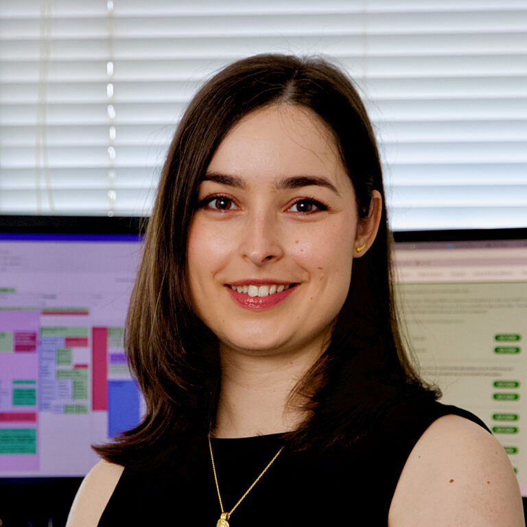 A photo of one of our staff in their office