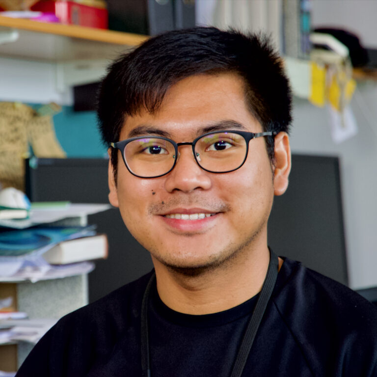 A photo of one of our researchers in their office